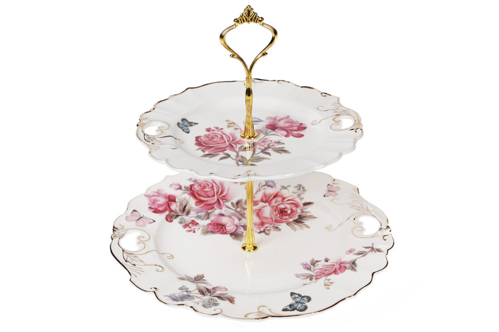 Фруктівниця 2-х ярусна Bona Di Версаль 572-104 27 см Киев - изображение 1