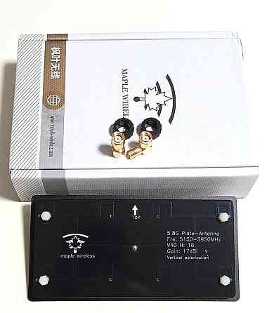 Антенна 5150-5950MHz, до 50 Вт 17dBi пластинчатая RP-Manual Maple Wireless, For FPV Monitor Дніпро