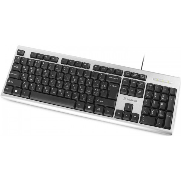 Клавіатура REAL-EL Standard 507 USB Silver (EL123100046) (Код товару:28890) Харьков - изображение 3
