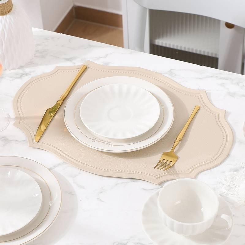 Подставки под тарелку Leeseph 30*43см 4шт беж овальные Одеса - зображення 2