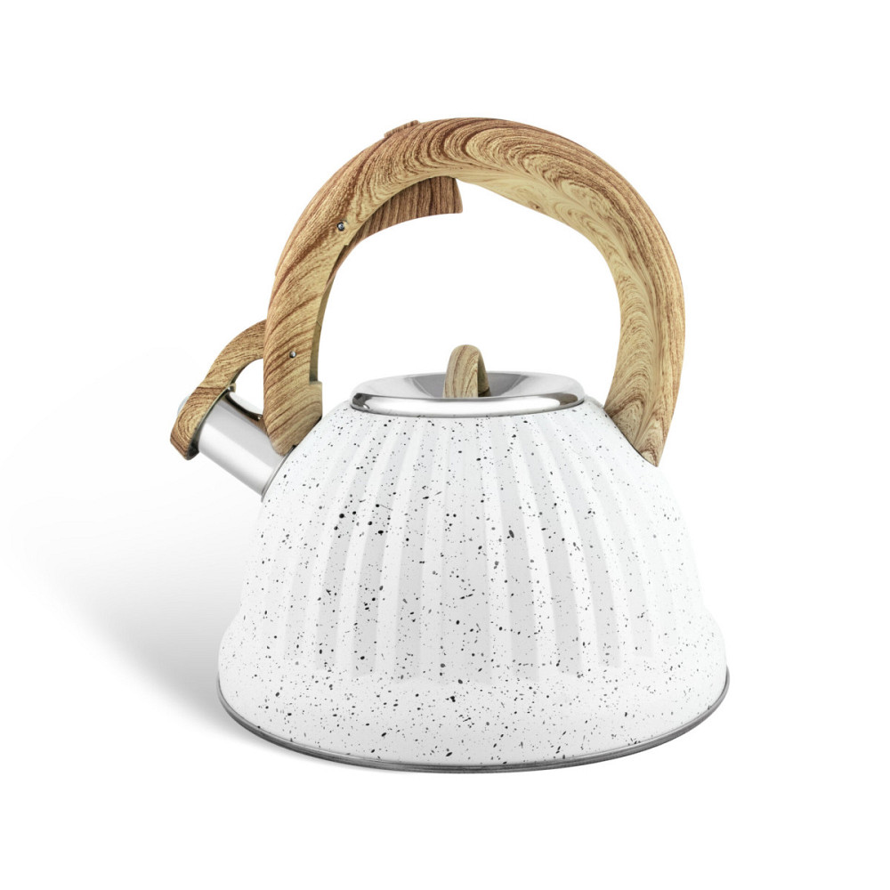 Чайник зі свистком Edenberg EB-8810-White 3 л білий Київ - зображення 1