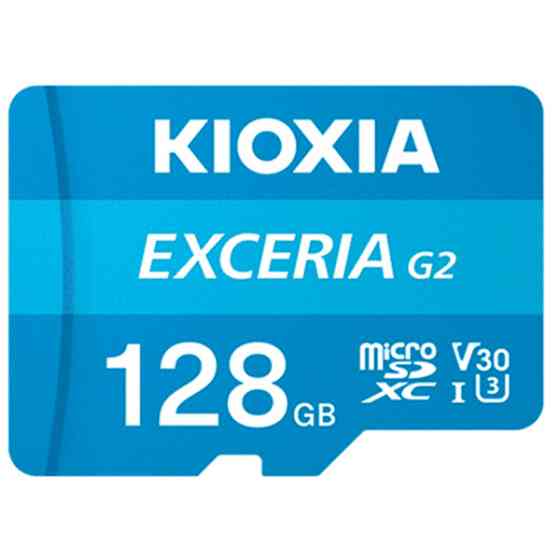 Карта пам'яті Kioxia microSDXC 128GB Exceria G2 UHS-I U3 V30 A1 Class  + SD-адаптер (LMEX2L128GG2) Харків