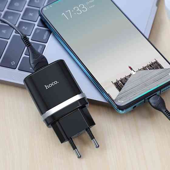 СЗУ Hoco C12Q Smart QC3.0 3A (1USB-A) + кабель USB to Type-C Херсон