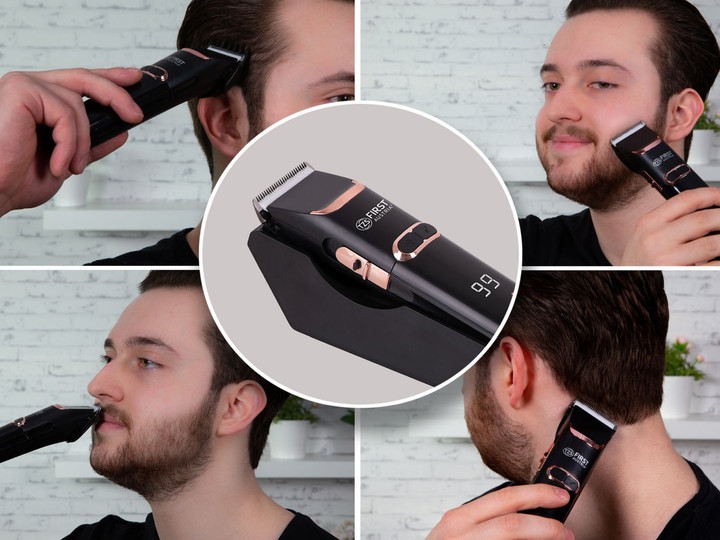 Машинка для стрижки волос в наборе First FA-5676-7 3 Вт черная Киев - изображение 6