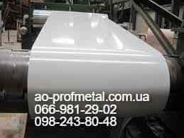Оцинкований лист белого цвета 0.42 мм, Порезка на полосы. Київ
