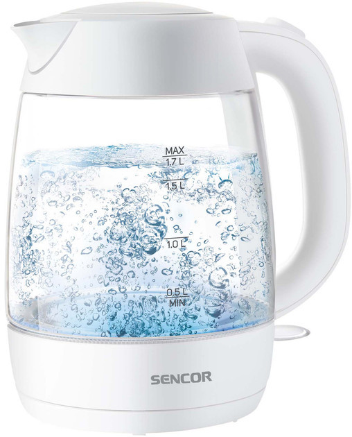 Электрочайник Sencor SWK 7300WH 1.7 л белый Київ - зображення 3