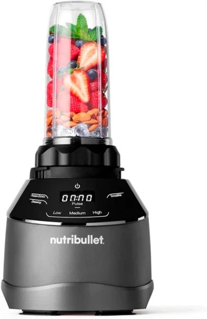 Блендер стационарный Nutribullet Triple Prep System NBF580B 1500 Вт черный Київ - зображення 4