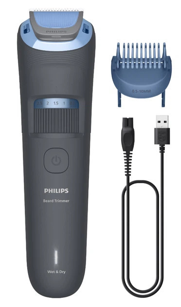 Триммер для усов и бороды Philips серии 3000 BT3617/15 серый Київ - зображення 1