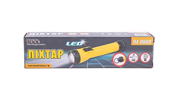 Фонарь MASTERTOOL 154х35 мм 3xLED 2xAA 94-0800 Харків
