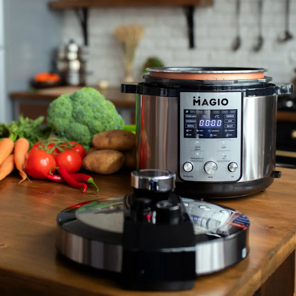 Мультиварка-скороварка Magio MG-429 1200 Вт серебристая Киев - изображение 4