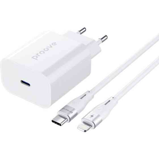 Мережевий зарядний пристрій Proove Rapid 20W (Type-C) + cable Type-C to Lightning White (WCRP2001210 Харків