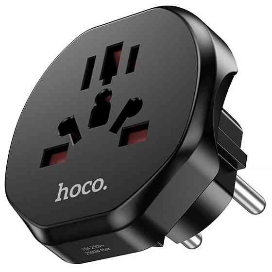 Сетевой универсальный переходник Hoco AC6 3in1 (EU) Херсон