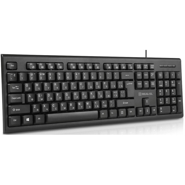 Клавіатура REAL-EL RK-507 USB Black (EL123100050) Харків - зображення 2