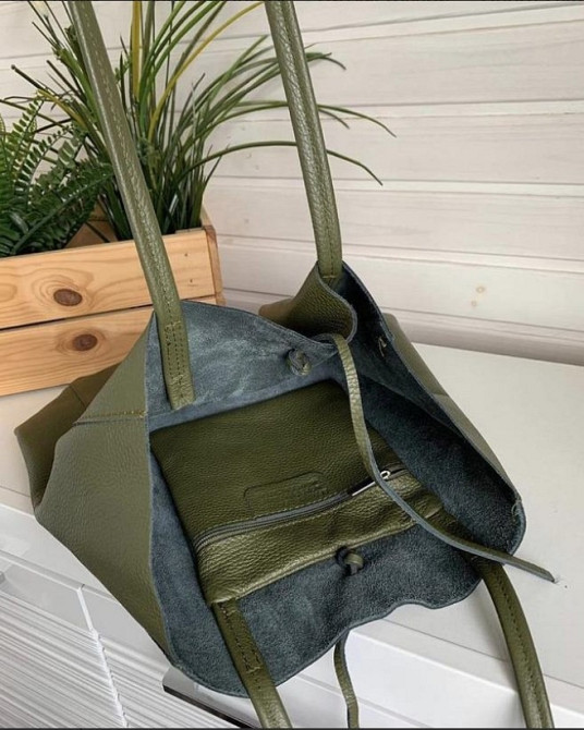 Кожаная Сумка мешок Италия через плечо женская TS000092 Київ - зображення 2