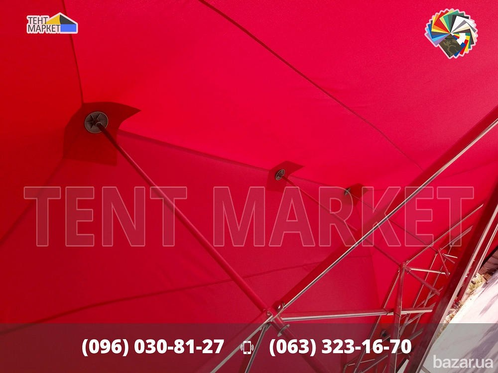 Шатер розкладний 6х3 Червоний намет трансформер. Шатри намети - Виготовлення Пошиття Продаж Запоріжжя - зображення 4