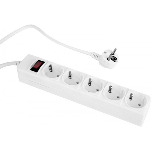 Фільтр живлення ProLogix 3x1.0мм2 мідь 5 розеток 1.8 м White (PRS-P5CU-18W) (Код товару:34034) Харків - зображення 3