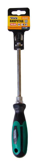 Отвёртка крестовая магнитная MASTERTOOL HEXAGON РН3х150 мм ручка с TPR покрытием 45-8315 Харків - зображення 2