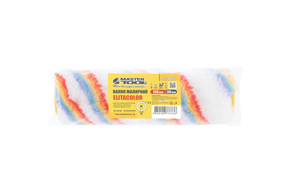 Валик малярный MASTERTOOL Elitacolor 30/150/11 мм Ø 6 мм 92-4805_Р Харьков - изображение 3