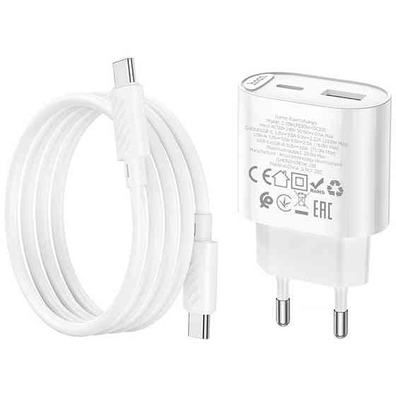 СЗУ Hoco C109A Fighter PD20W+QC3.0 (1USB-A/1C) + кабель Type-C to Type-C Херсон