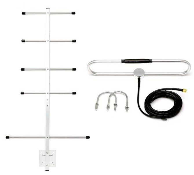 Антенна Yagi 360-480/840-910/1170-3650 МГц 11 дБ, до 25 Вт, RG 58U 3 метра SMA-male Днепр - изображение 1