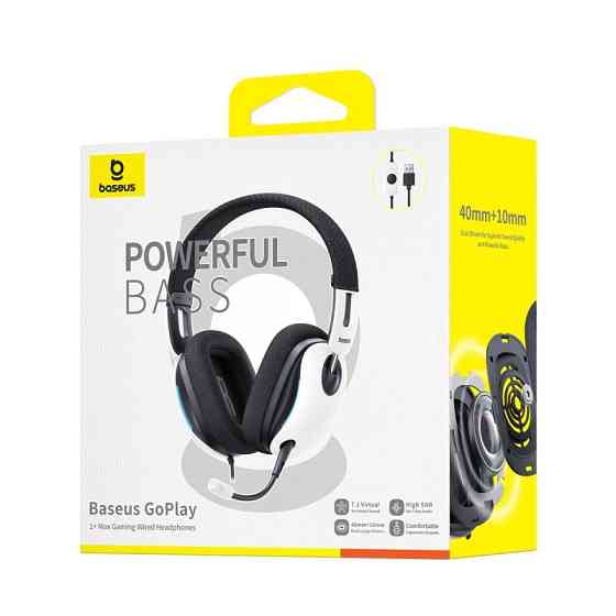 Накладные наушники Baseus OS GoPlay 1+ Max Gaming (USB-A/2m) (A00181003213-00) Херсон