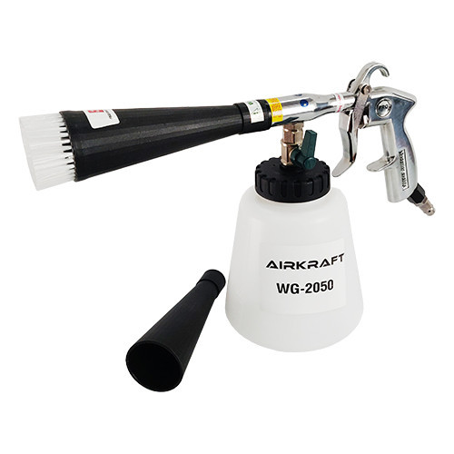 Пистолет для химчистки салона автомобиля пневматический (Торнадор) со сменной насадкой-щеткой AIRKRA Харків - зображення 1