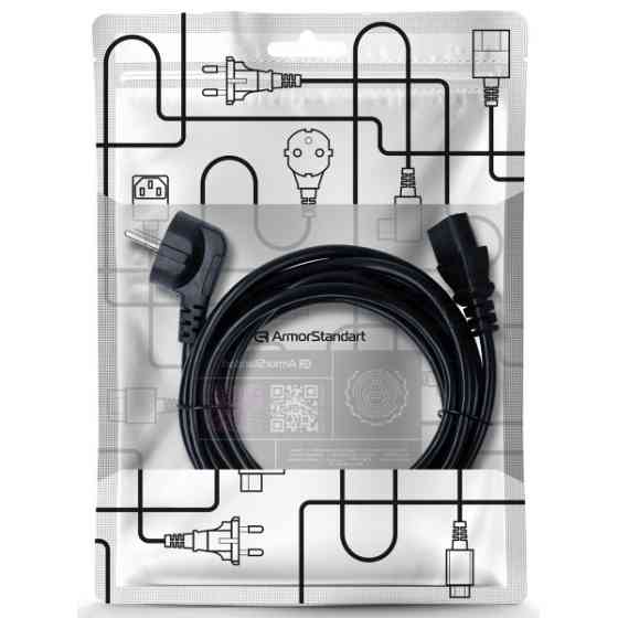 Кабель живлення ArmorStandart CEE 7/7 - С13 0,75мм 3м black (ARM74269) (Код товару:42290) Харьков