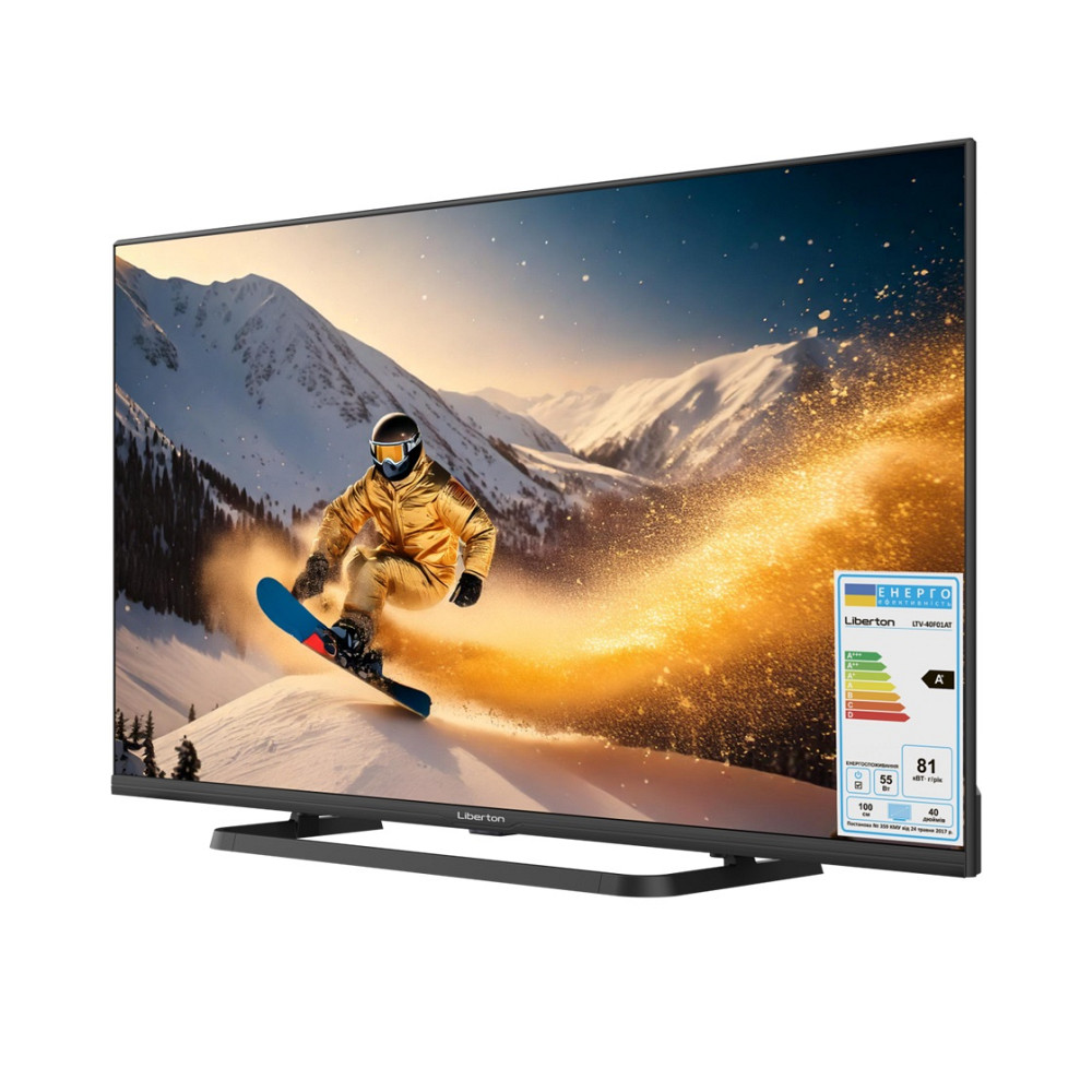 Телевизор Liberton LED LTV-40F01AT 40 дюймов черный Київ - зображення 3