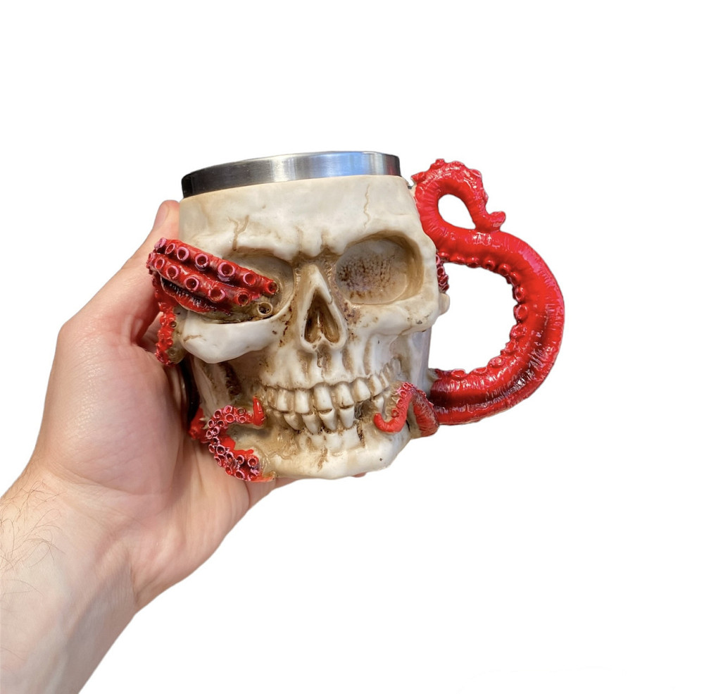Чашка 3 Череп с Осьминогом 400 мл Київ - зображення 1