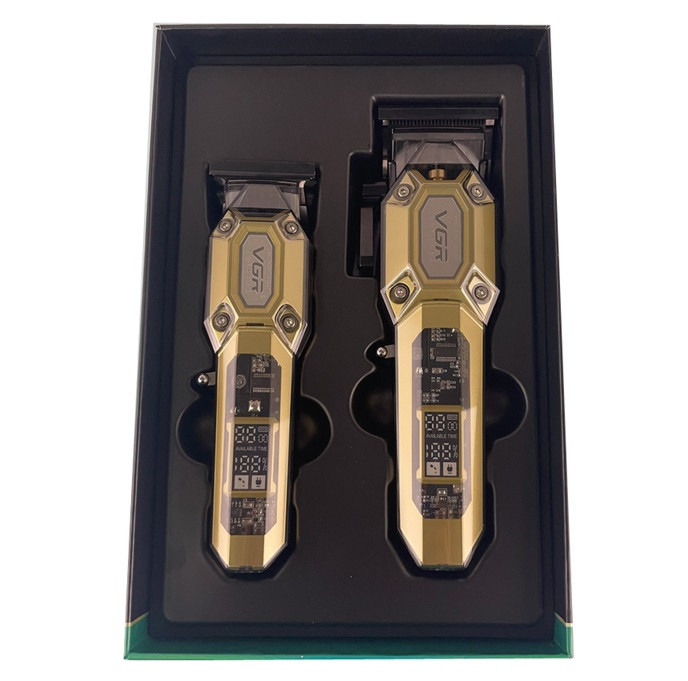 Комплект длят стрижки VGR V-600&900 GOLD золотистый Киев - изображение 4