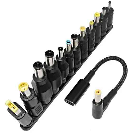 Кабель USB-C Female to DC 100W с набором переходников для ноутбука 12in1 Херсон
