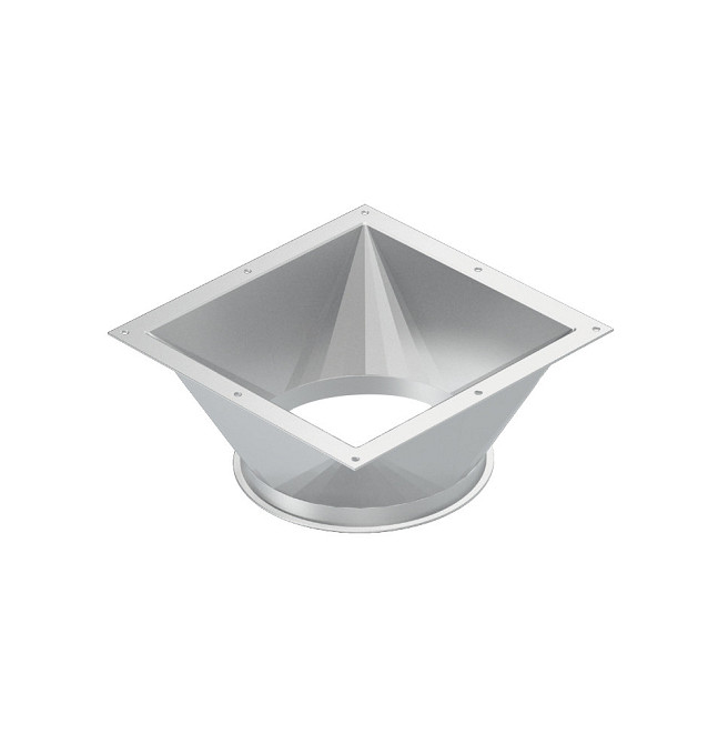 Патрубок перходной 300х300 на круг 300 , самотечное оборудование Киев - изображение 1