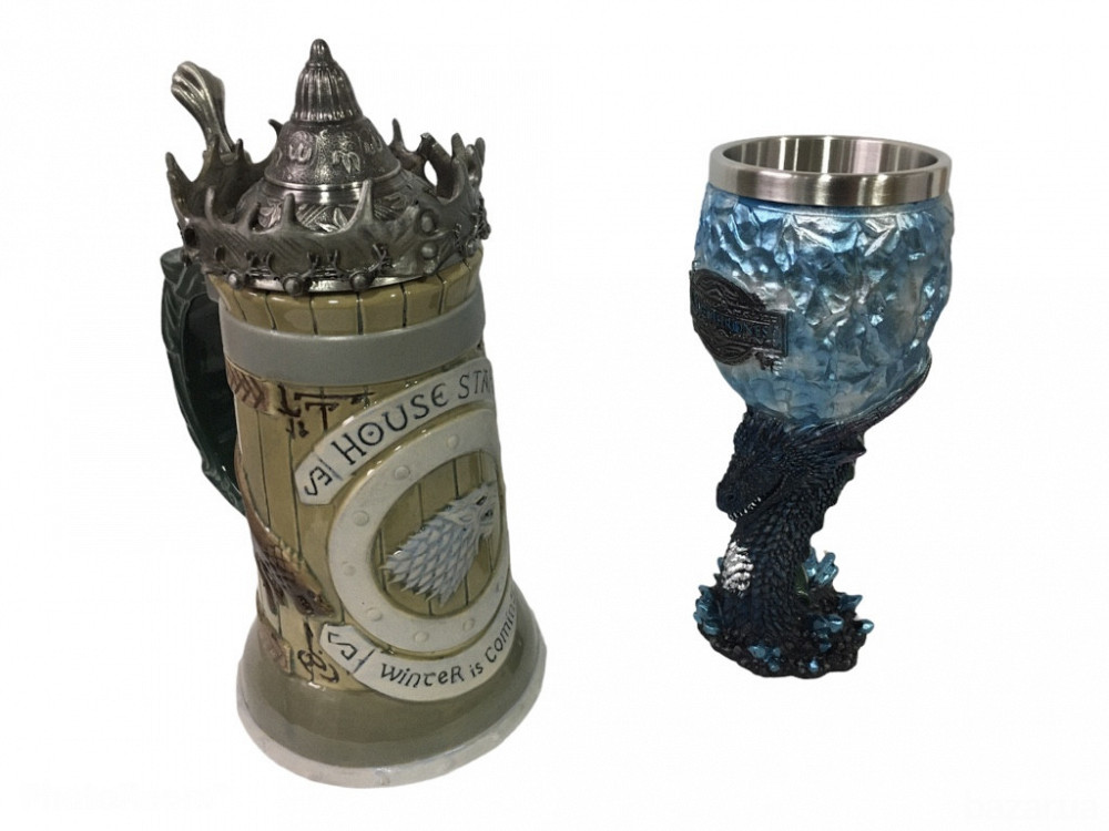 Подарочный Набор Кружка Game Of Thrones House Stark Игра Престолов Дом Старков и Бокал Київ - зображення 1
