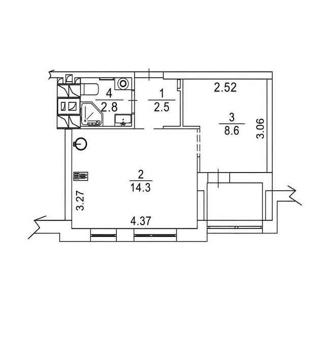 продажа 1-к квартира Киев, Шевченковский, 114500 $ Київ - зображення 12