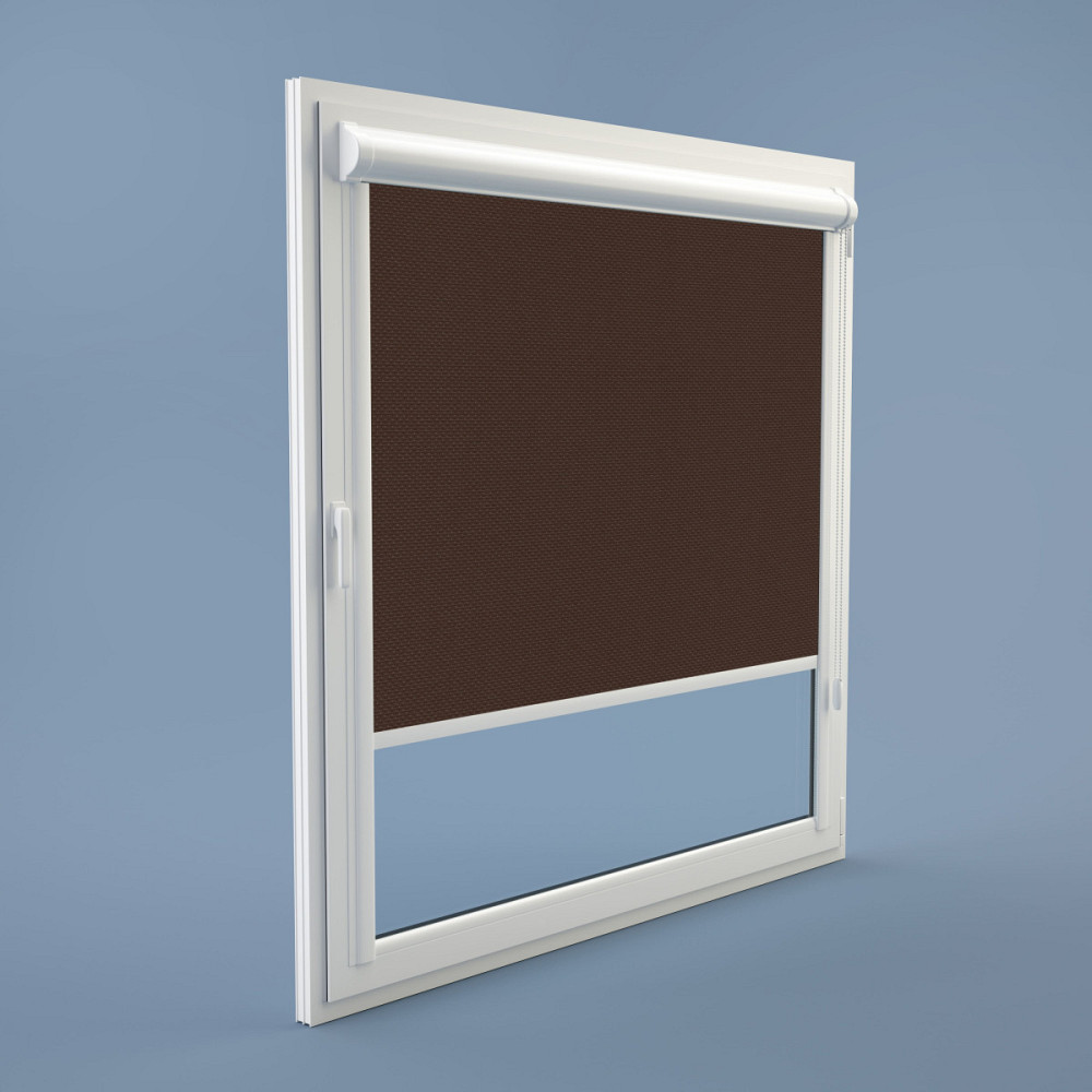 Рулонна штора Rolets Роял 2-804-650 65x170 см закритого типу Шоколадна Київ - зображення 1