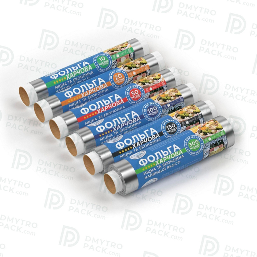 Фольга алюминиевая пищевая 10 м х 29 см 11 мкм для запекания в духовке Херсон - зображення 5