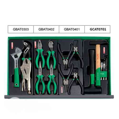 Тележка с инструментом для автосервиса TOPTUL (Pro-Plus) 7 секций 305 ед. красная GCAJ305H Харьков