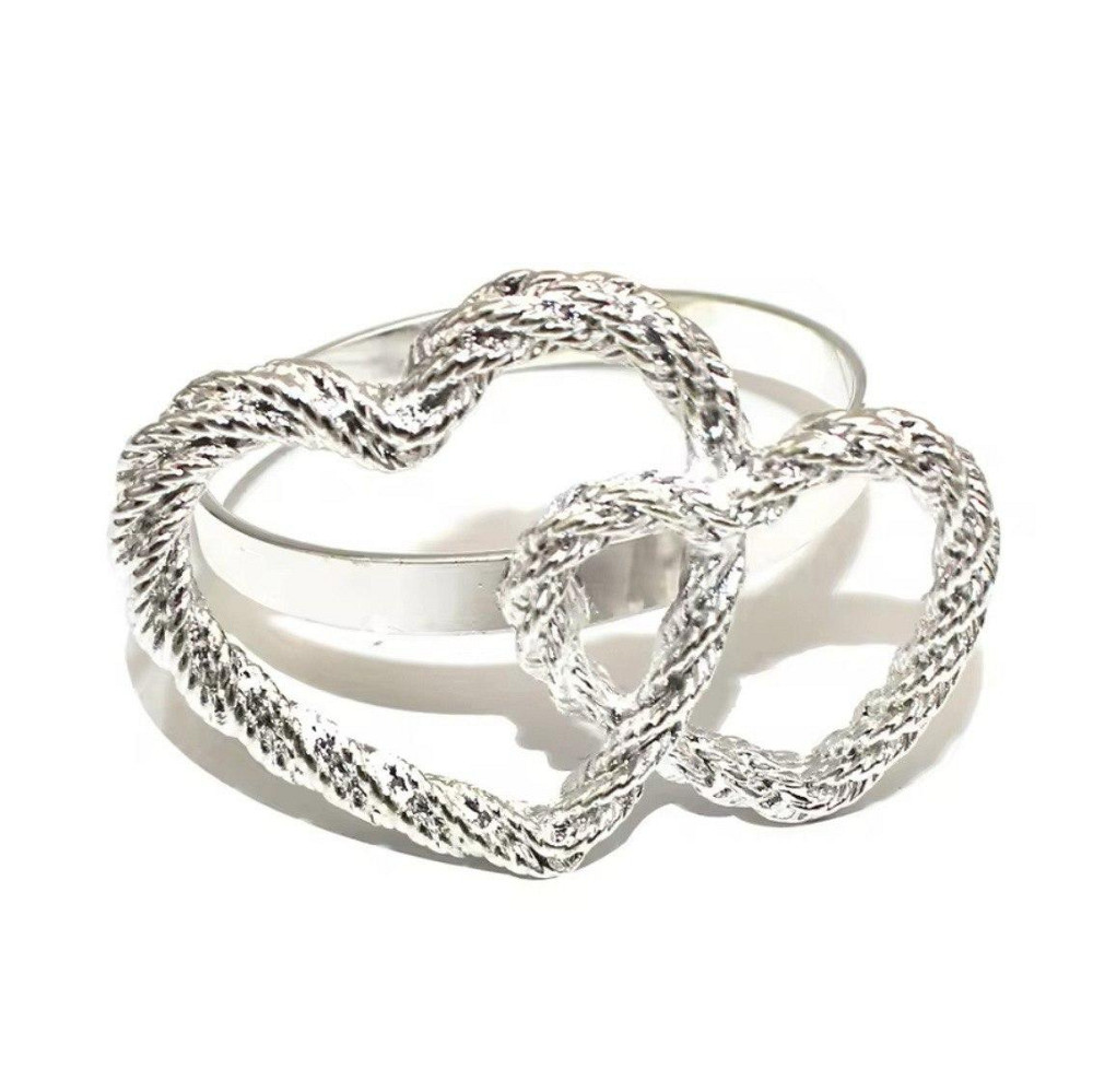 Кольца для салфеток Сердца Leeseph Silver 2 шт Одесса - изображение 2