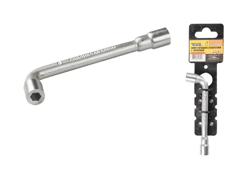 Ключ торцевой MASTERTOOL L-Type 6 мм CrV 73-4006 Харків - зображення 1