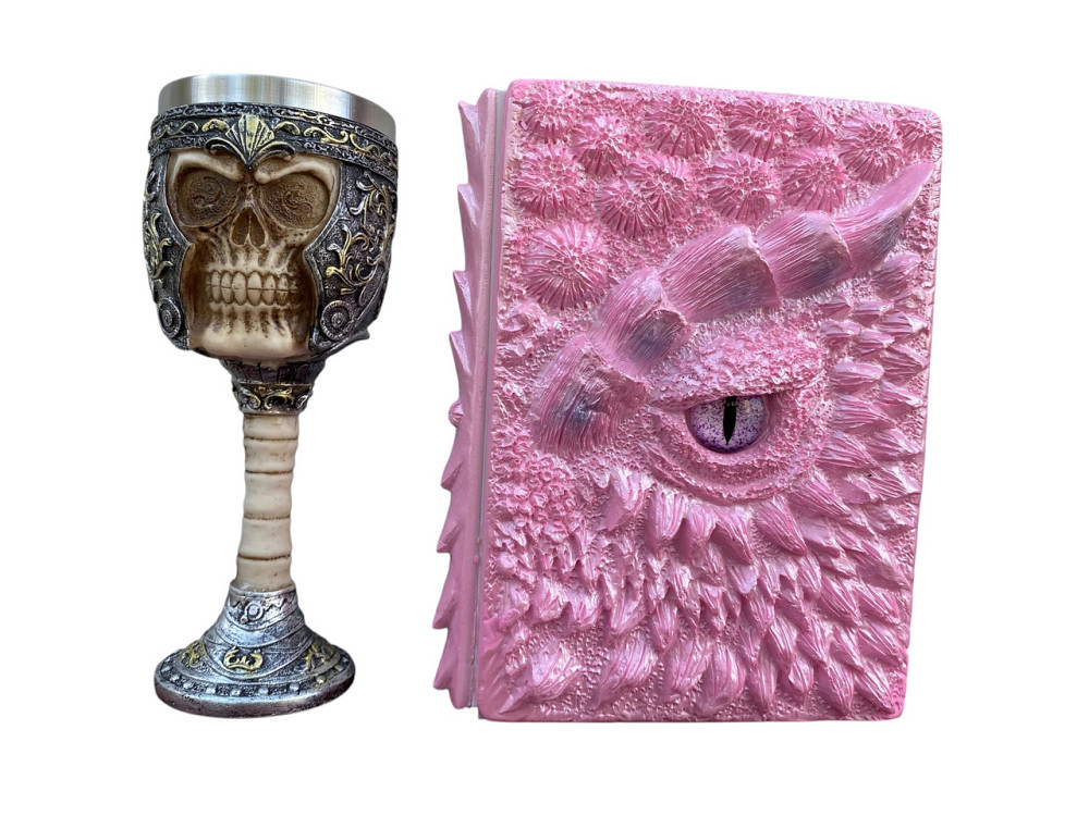 Подарочный набор Бокал 3 Череп в Шлеме и Блокнот 3 «Дракон Единорога» Київ - зображення 1