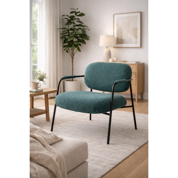 Сучасне крісло в оббивці букле помаранчевого та зеленому кольору Ніка Дніпро - зображення 11