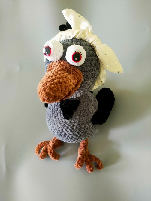 Іграшка м'яка в'язана пташка Ворона ручна робота подарунок Handmade Нововолынск - изображение 1