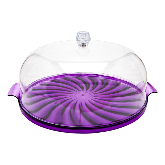 Тортовница Кристалл фиолетовая Київ