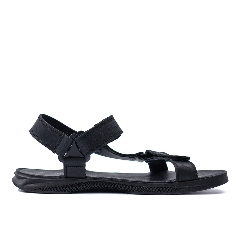Мужские кожаные сандалии Tommy Hilfiger Black Киев - изображение 3