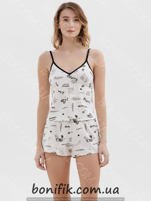 Женская пижама с шортами и майкой "Dreamy Heart" (16801) (арт. 1774) Кривий Ріг - зображення 3