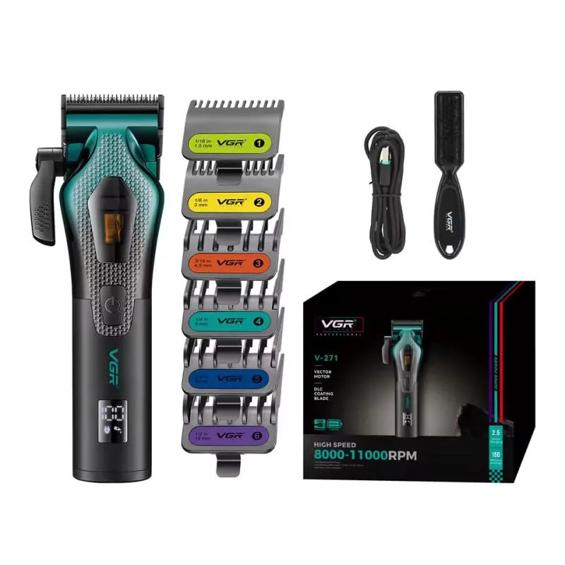 Машинка для стрижки аккумуляторная VGR V-271 10 Вт черная Киев - изображение 2