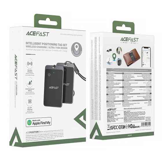 Трекер Acefast S3 Metal Card 100 mAh (2ps) Херсон