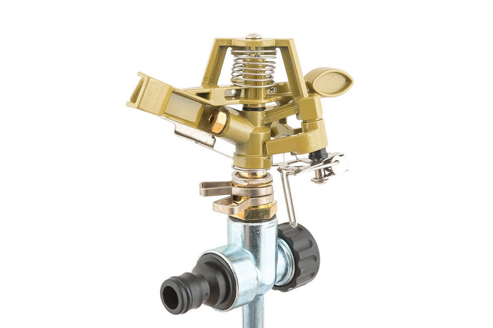 Ороситель для полива импульсный MASTERTOOL ½" металлический 3 режима 16 м на ножке 5.7-14.8 л/мин 92 Харків - зображення 3