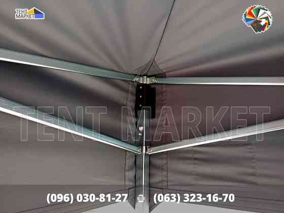Шатер розсувний 6х3 Pro Extra Сірий з оцинкований каркас. Шатри намети виготовлення пошиття тенти Запоріжжя