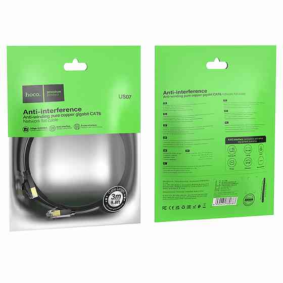 Кабель (патч-корд) Hoco US07 General Category 6 Gigabit (3m) Херсон